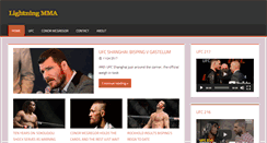 Desktop Screenshot of lightningmma.com